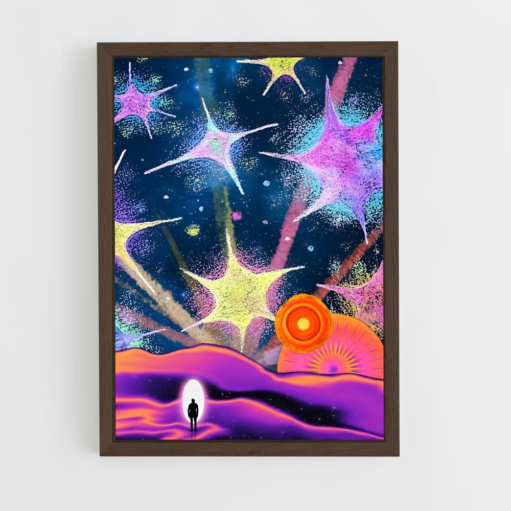 Poster Étoiles d'Aurore – affiche Art spatial (vue 5)